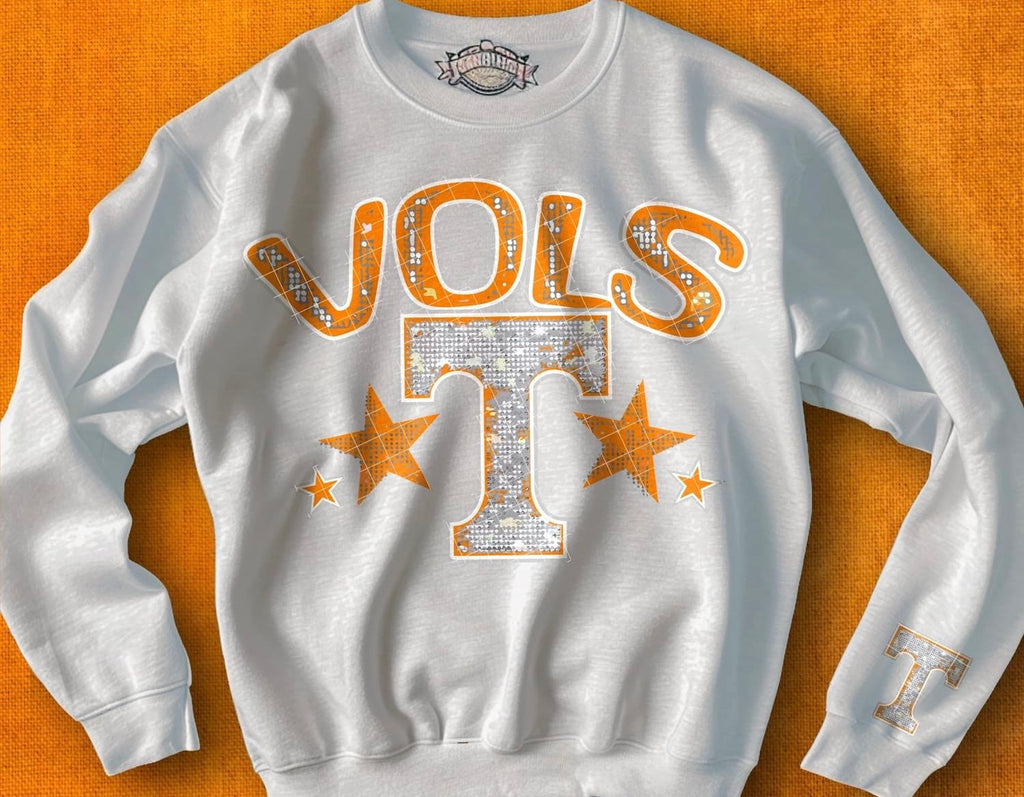 Faux Bling Football With Name | Sweatshirt