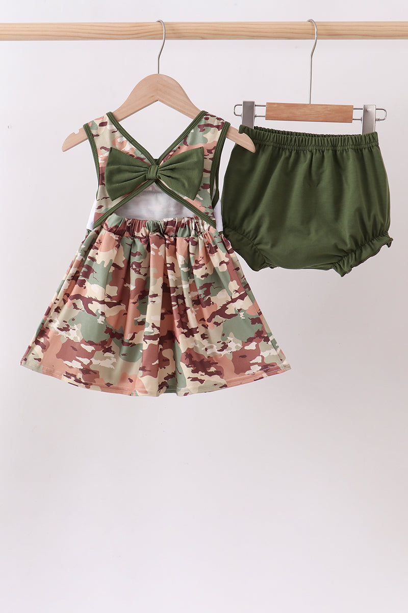 Duck Camo Embroidered Bloomer Set