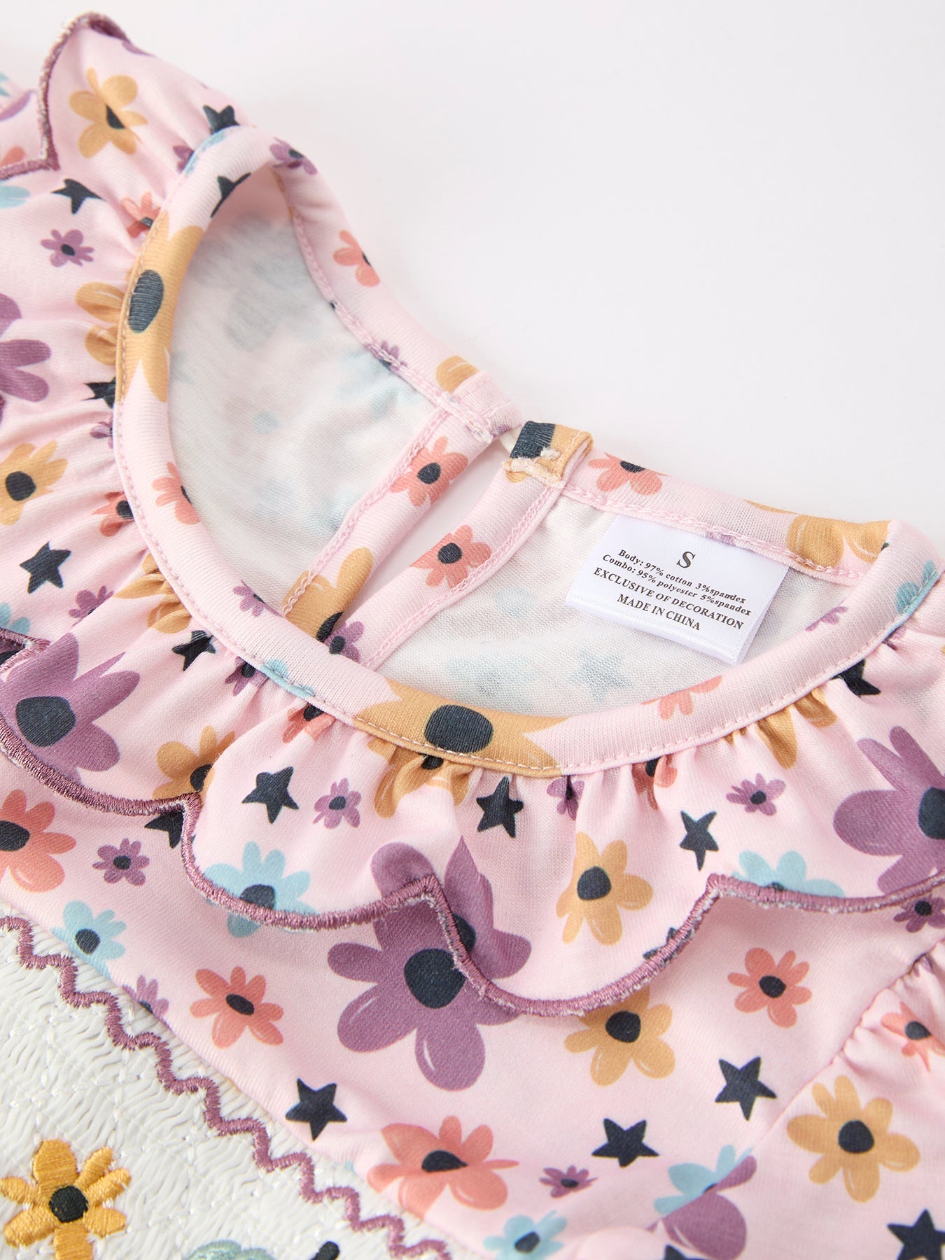 Halloween Thanksgiving Pumpkin Floral Bow Girls Dress