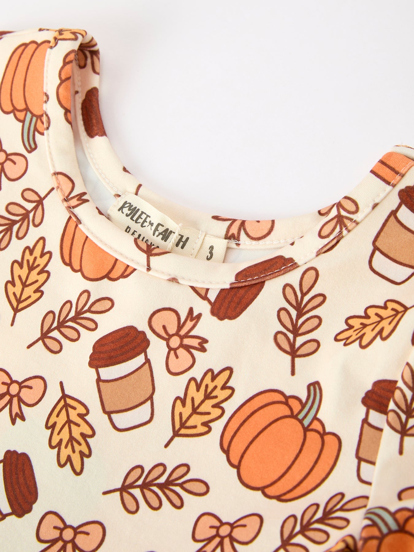 Thanksgiving Pumpkin Pie Girls Twirl Dress