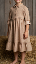 Kids' Prairie Wheat Cotton Dress