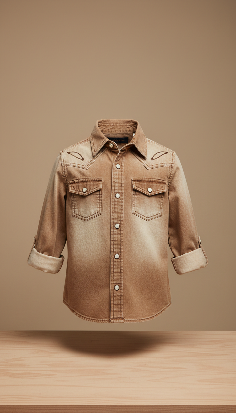 Boy’s soft cotton Western shirt