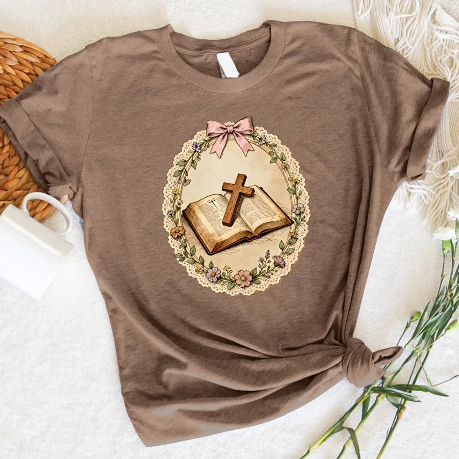 Bible Cross (DTF Tee)