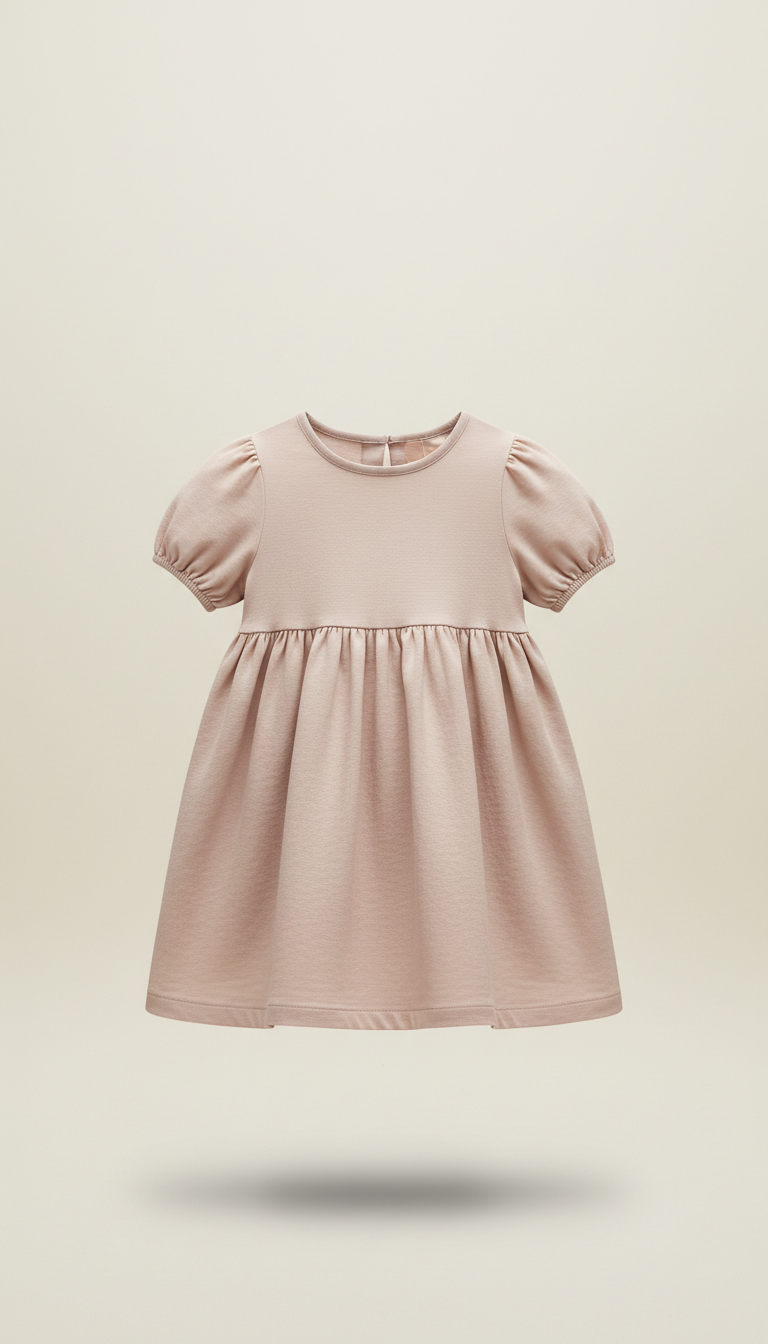 Blush Clay Cotton Children's Dress