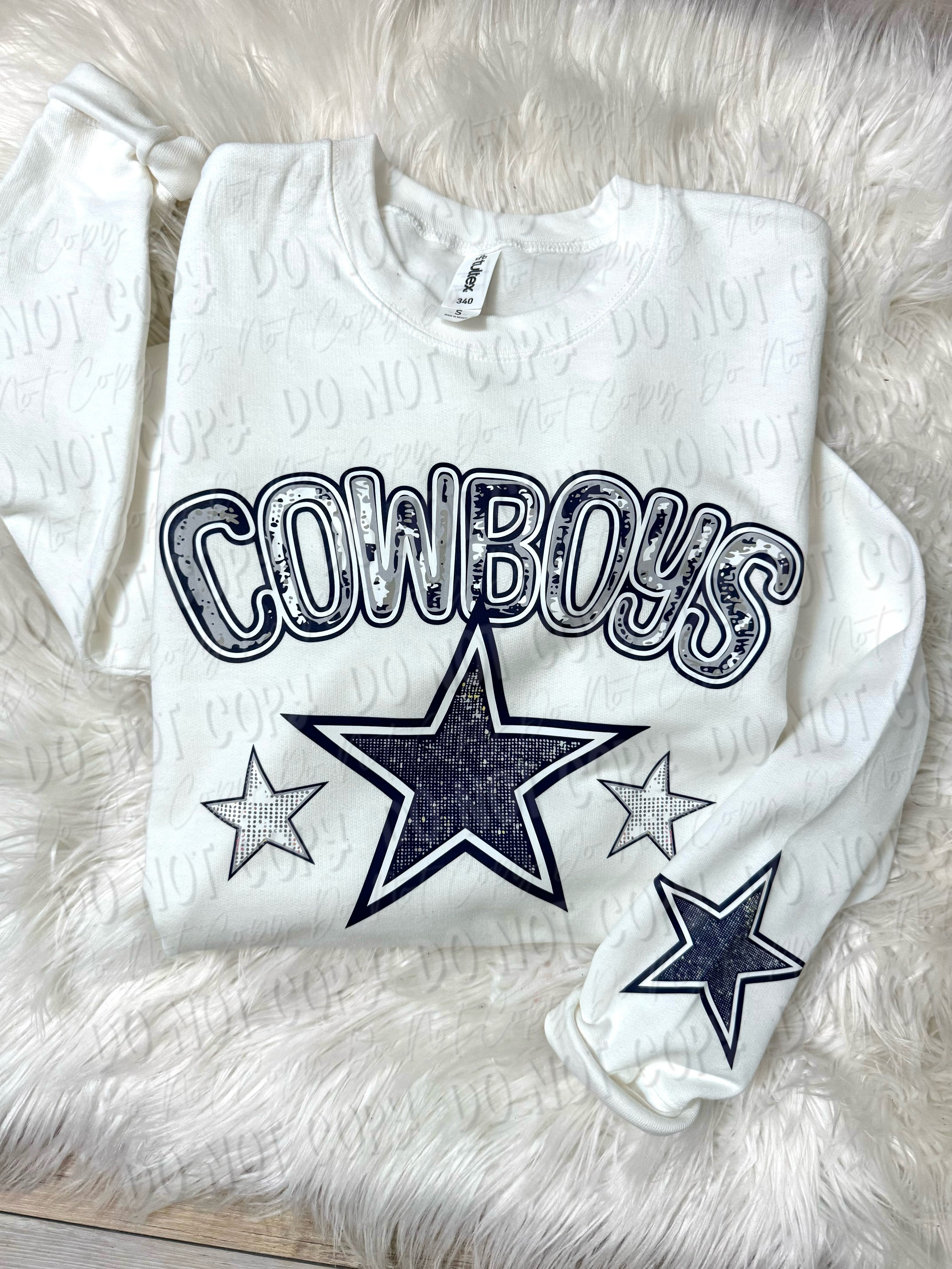 Faux Bling Football With Name | Sweatshirt