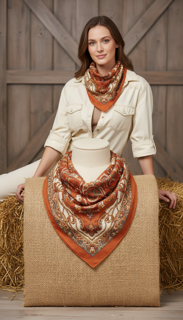 Cowgirl-Inspired Western Scarf