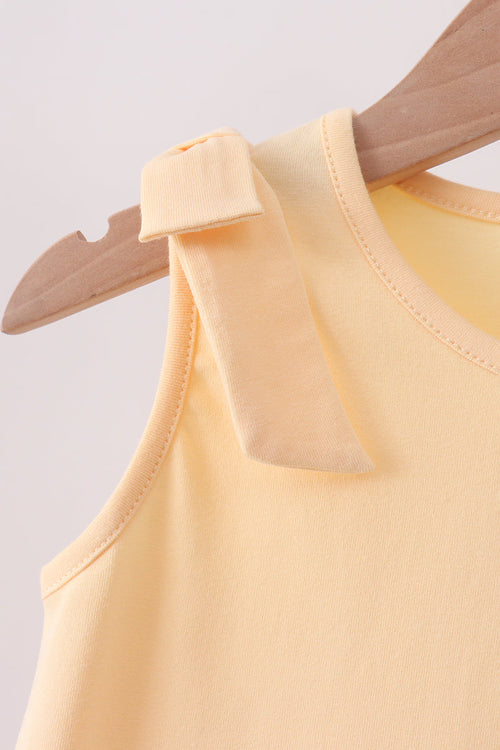 Buttercup Scalloped Bow Dress