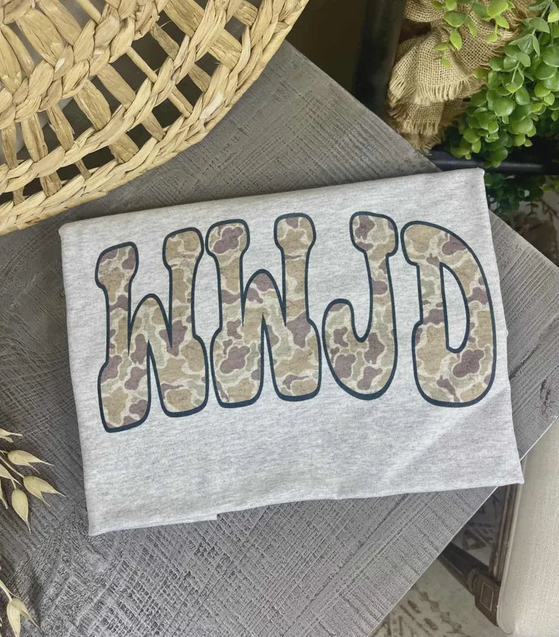 WWJD Camo (Gildan Tee)