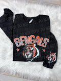 Faux Bling Football With Name | Sweatshirt