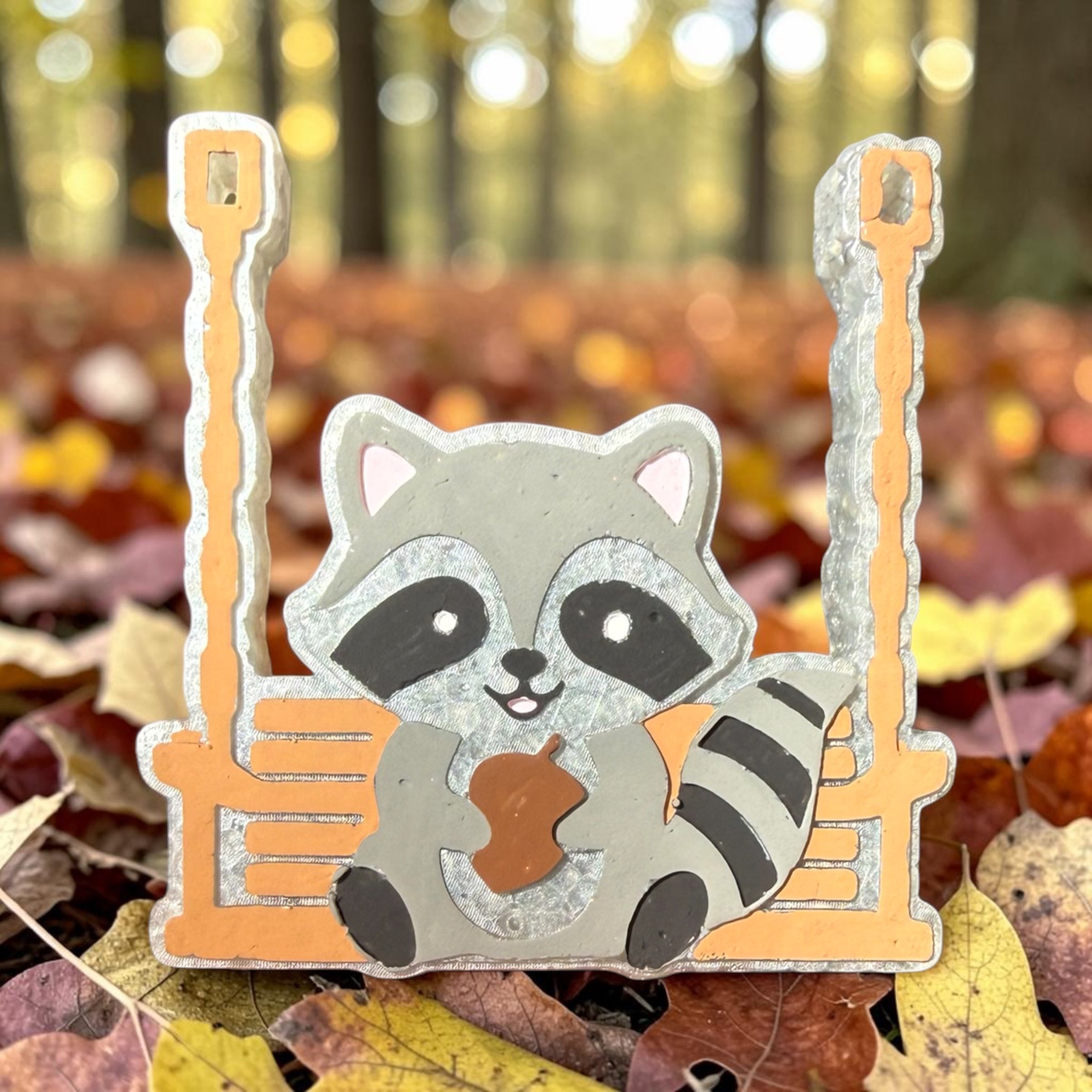 Swinging Raccoon Freshie