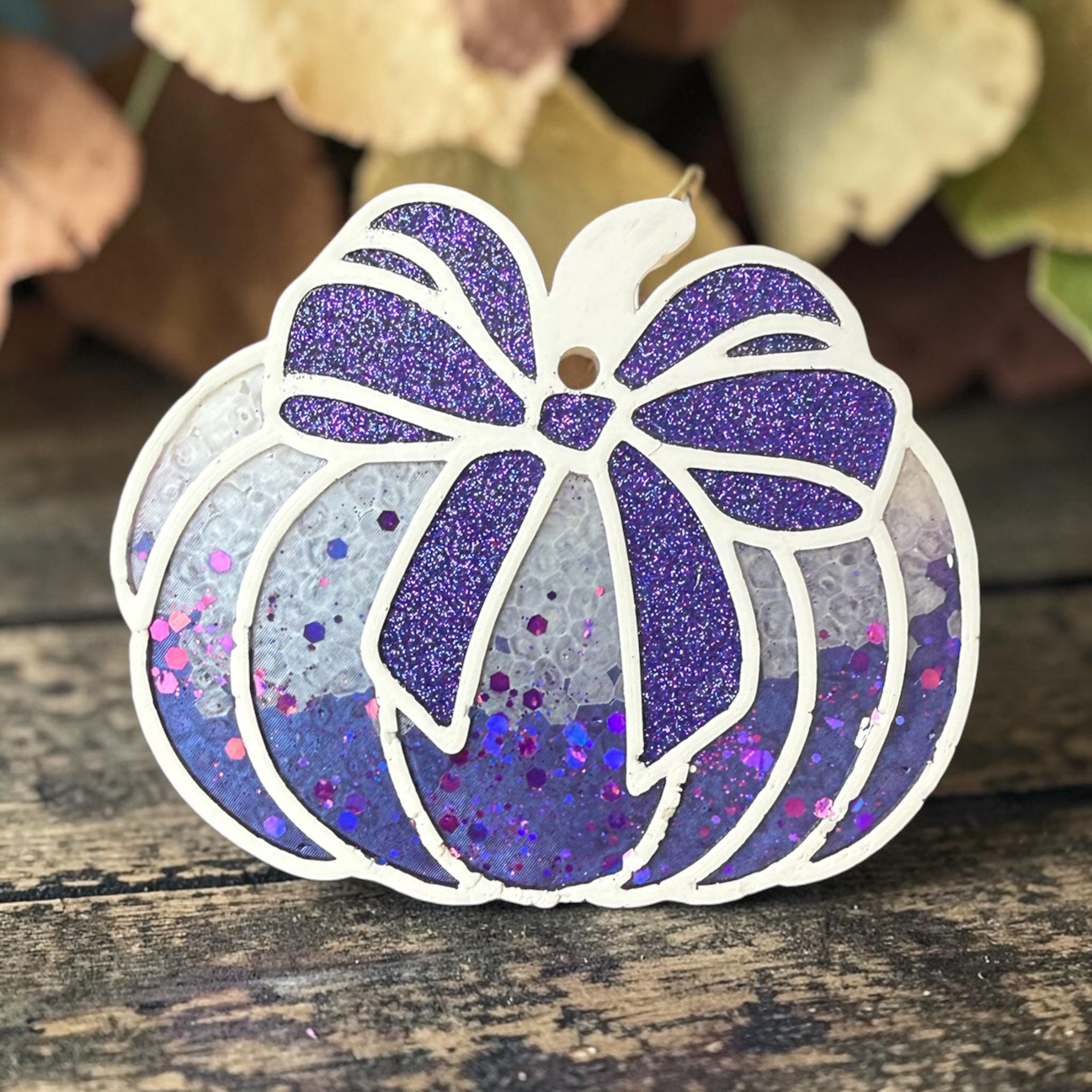 Purple Sparkle Pumpkin Freshie