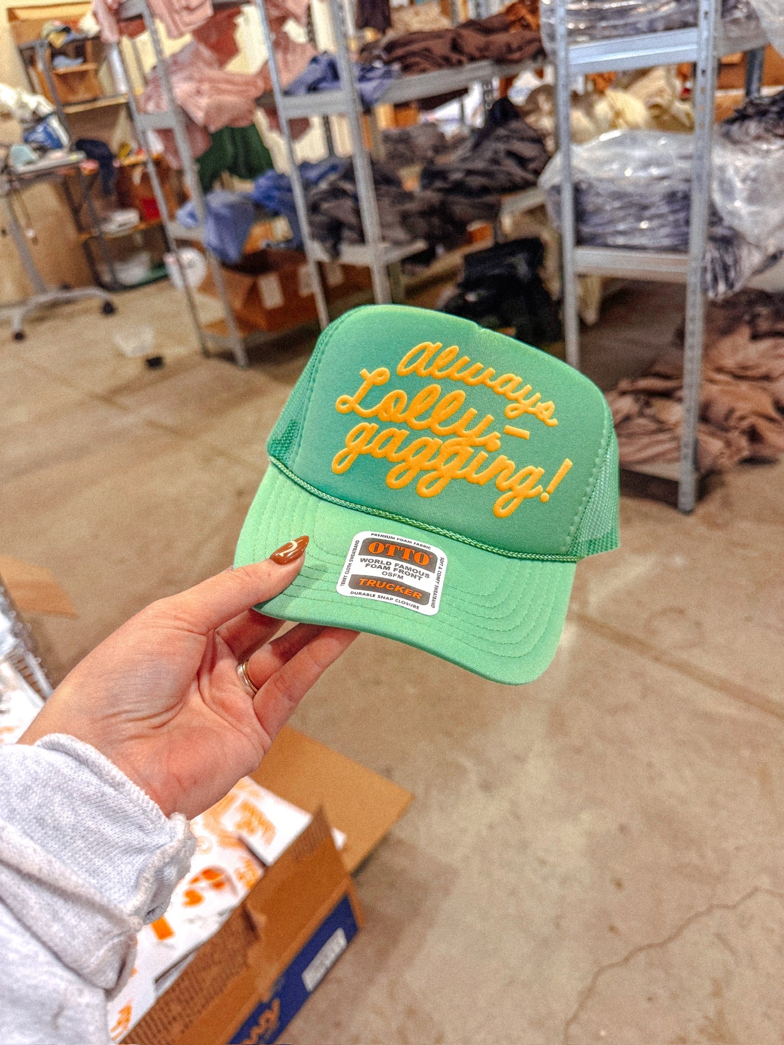 Underground Original Design: Always Lollygagging, PUFF Trucker Hat