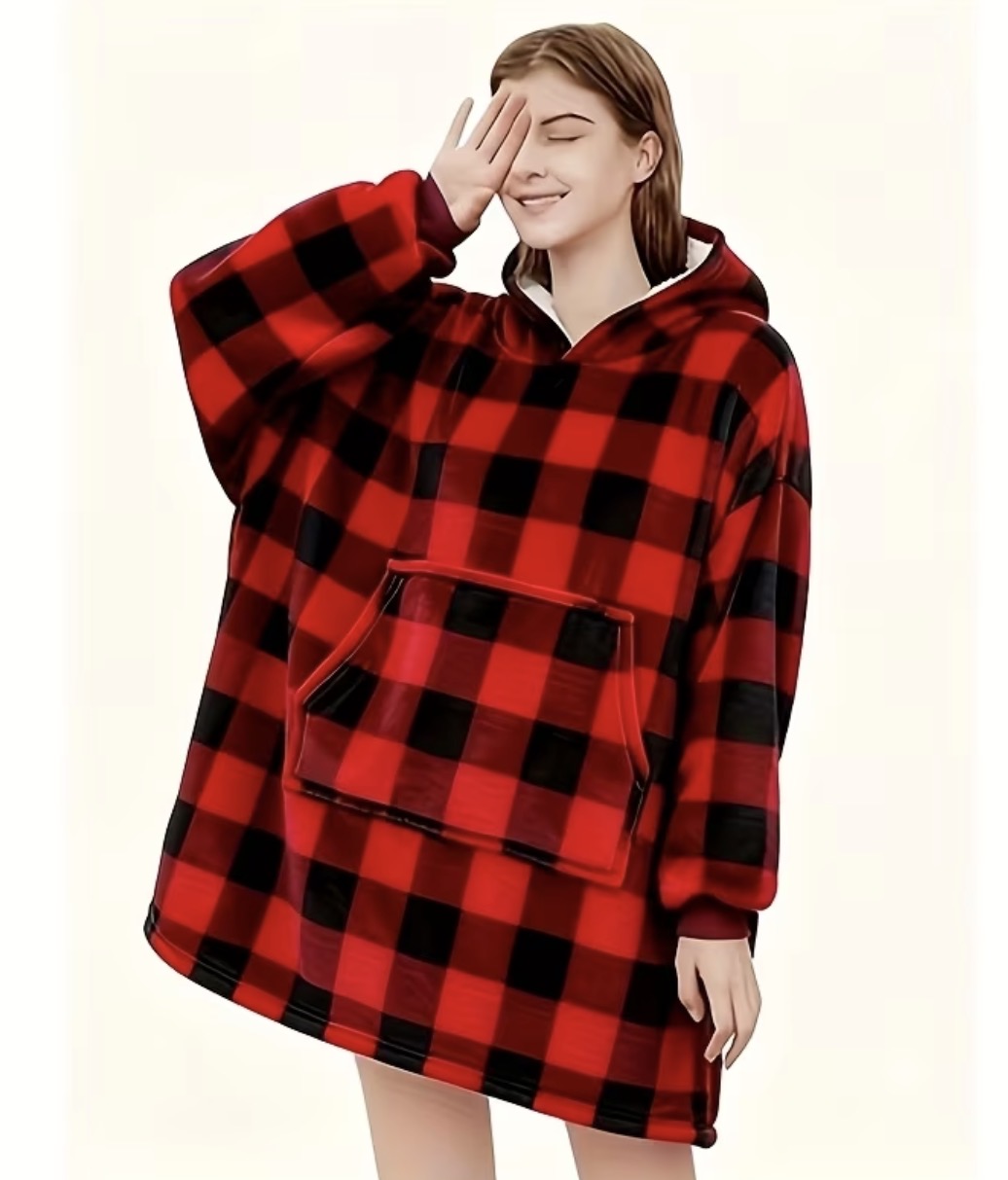 COMFY COZY HOODED BLANKET SNUGGY