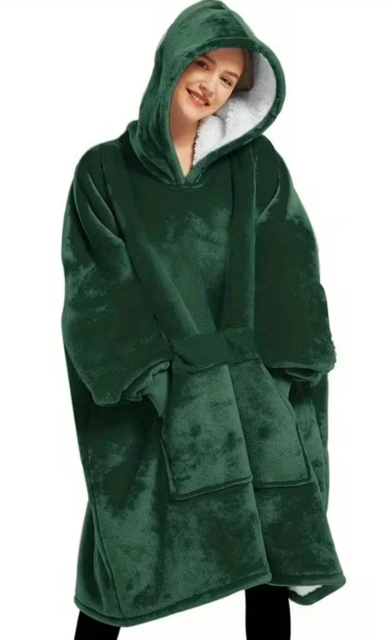 COMFY COZY HOODED BLANKET SNUGGY
