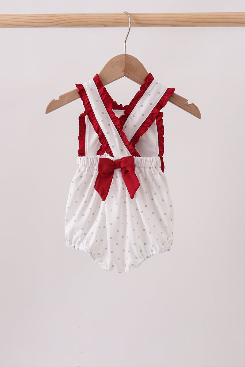 Maroon Alabama Elephant Applique Ruffle Bubble