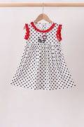 Red Georgia Bulldog Applique Dress