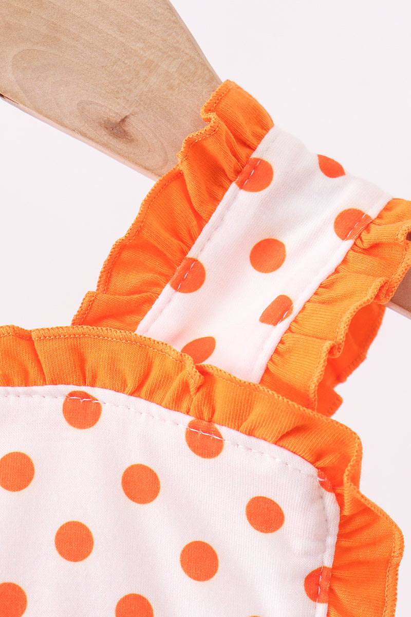 Orange Tennessee Dog Appliqué Bubble