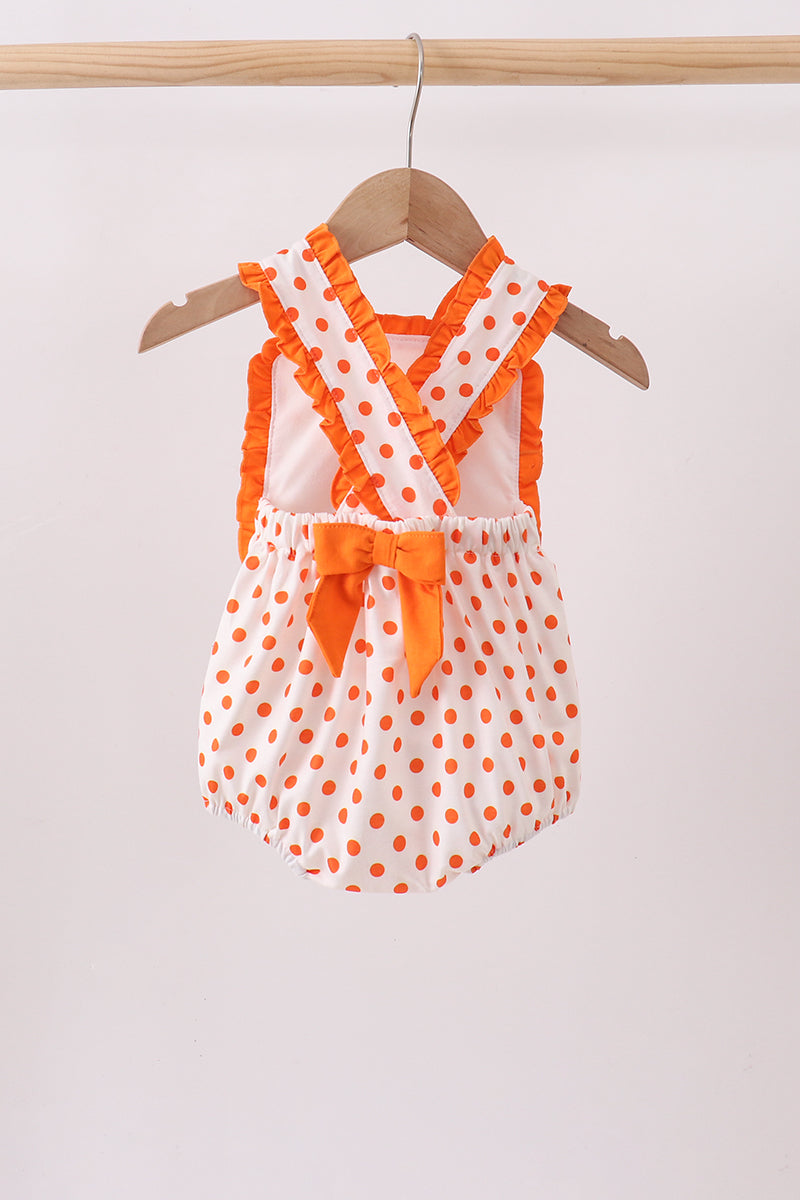 Orange Tennessee Dog Appliqué Bubble