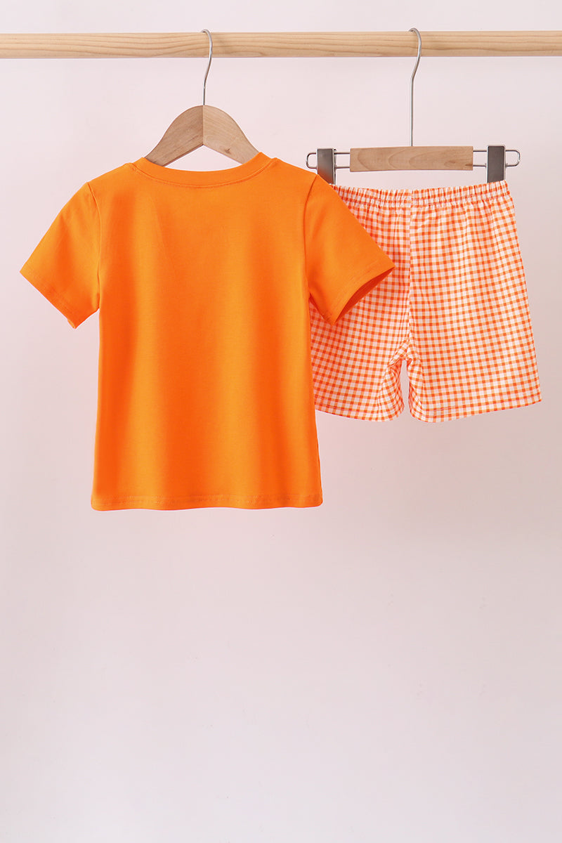 Orange Tennessee Dog Appliqué Set