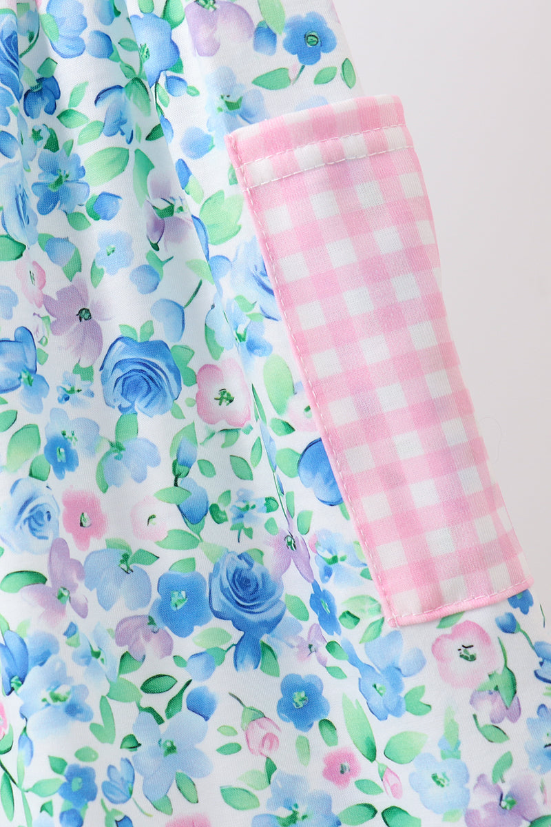 Blue Floral Dress