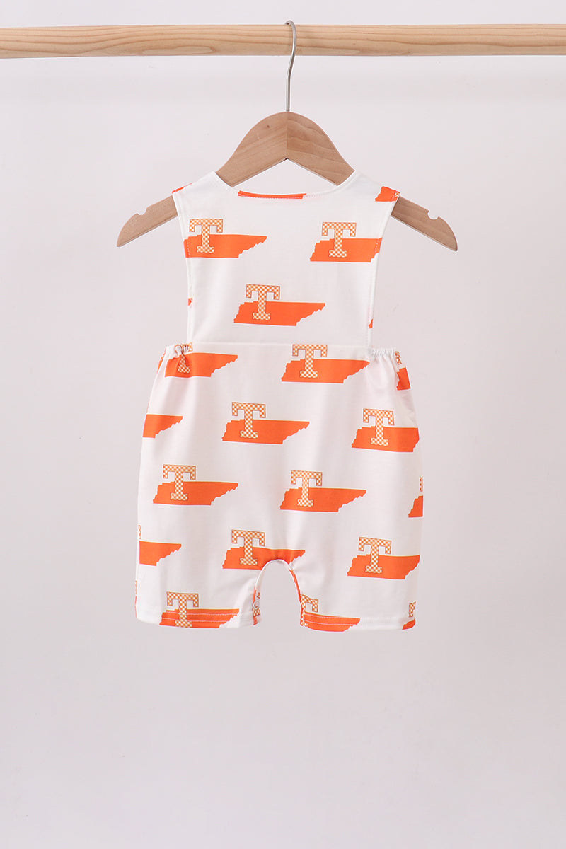 Orange Tennessee Smocked Jon Jon