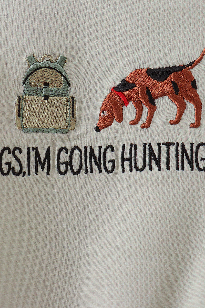 Sage Hunting Embroidered Bubble