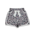 White bow camo pockets kids girls summer shorts