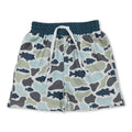 Fish camo pockets kids boys summer shorts
