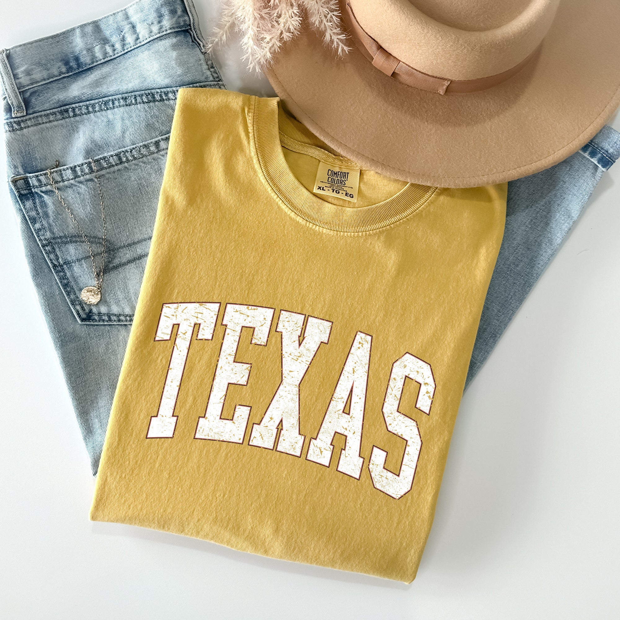 Texas Football Game Day Tailgate Spirit for State University and College Fans Comfort Colors Tee