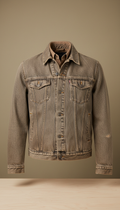 Men’s weathered wood denim jacket
