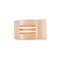 Almond Beige Small Flat Rectangle Hair Clip