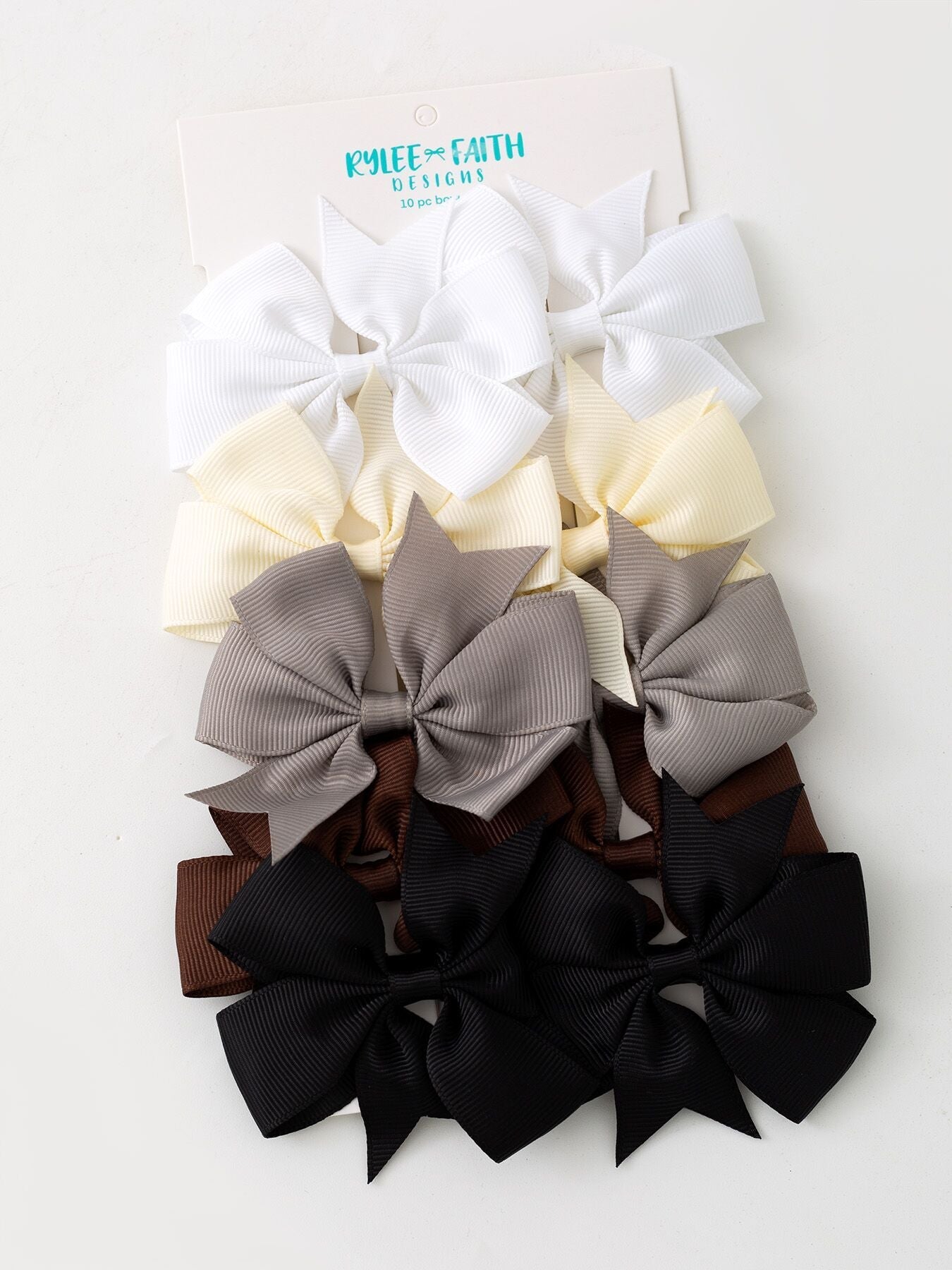 Girls Bow Hair Clip Set