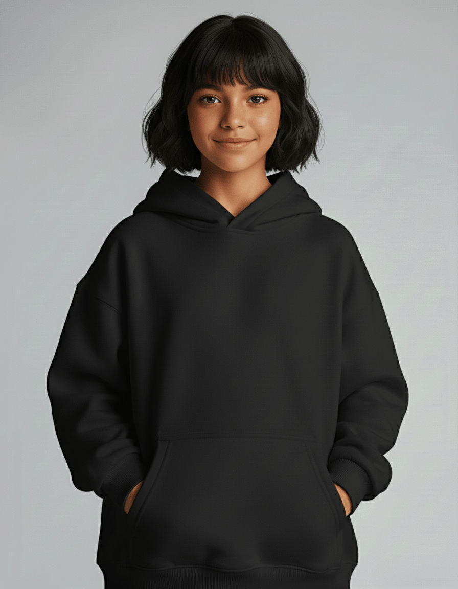 Dreamy Soft Charlie Play Solid Color - Bamboo Kids Pull Over Hoodie Sweatshirt