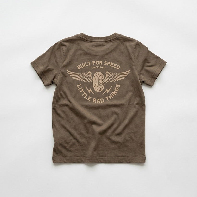 THE WINGED MECHANIC TEE - BROWN