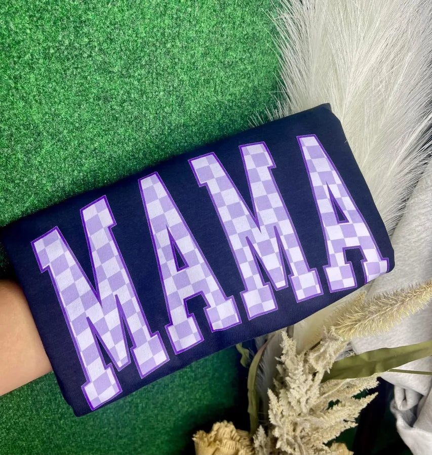 Purple Mama Checkered (DTF Tee)
