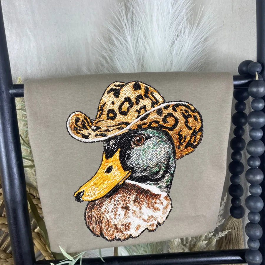 Duck with Cowboy Hat (DTF Tee)