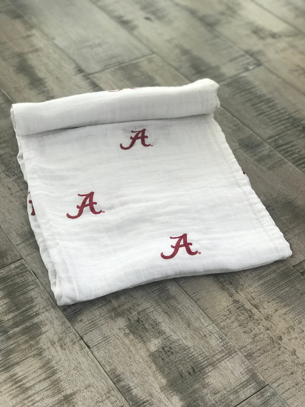 University of Alabama Crimson Tide Muslin Swaddle Blanket | Officially Licensed Baby Gift
