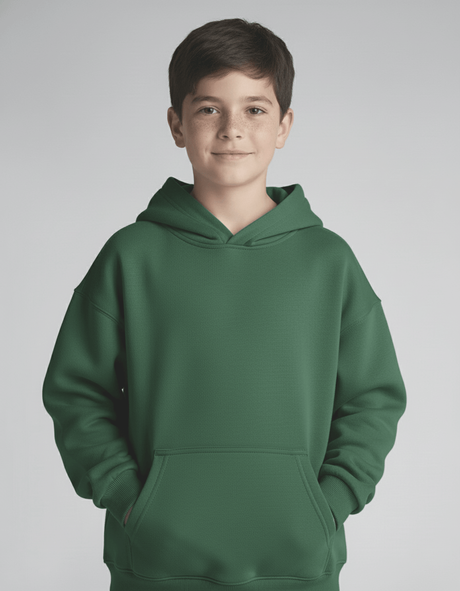 Dreamy Soft Charlie Play Solid Color - Bamboo Kids Pull Over Hoodie Sweatshirt