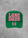 Underground Original Design: Lake Daze, Pink Puff Summer Trucker Hat