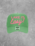 Underground Original Design: Lake It Easy, Pink Puff Summer Trucker Hat