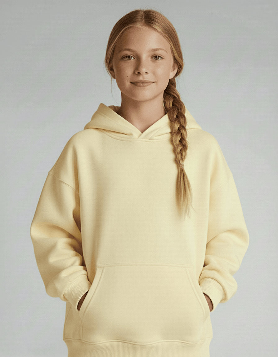 Dreamy Soft Charlie Play Solid Color - Bamboo Kids Pull Over Hoodie Sweatshirt