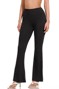 BUTTERY SOFT FLARE HIGH WAIST YOGA PANTS - BLACK